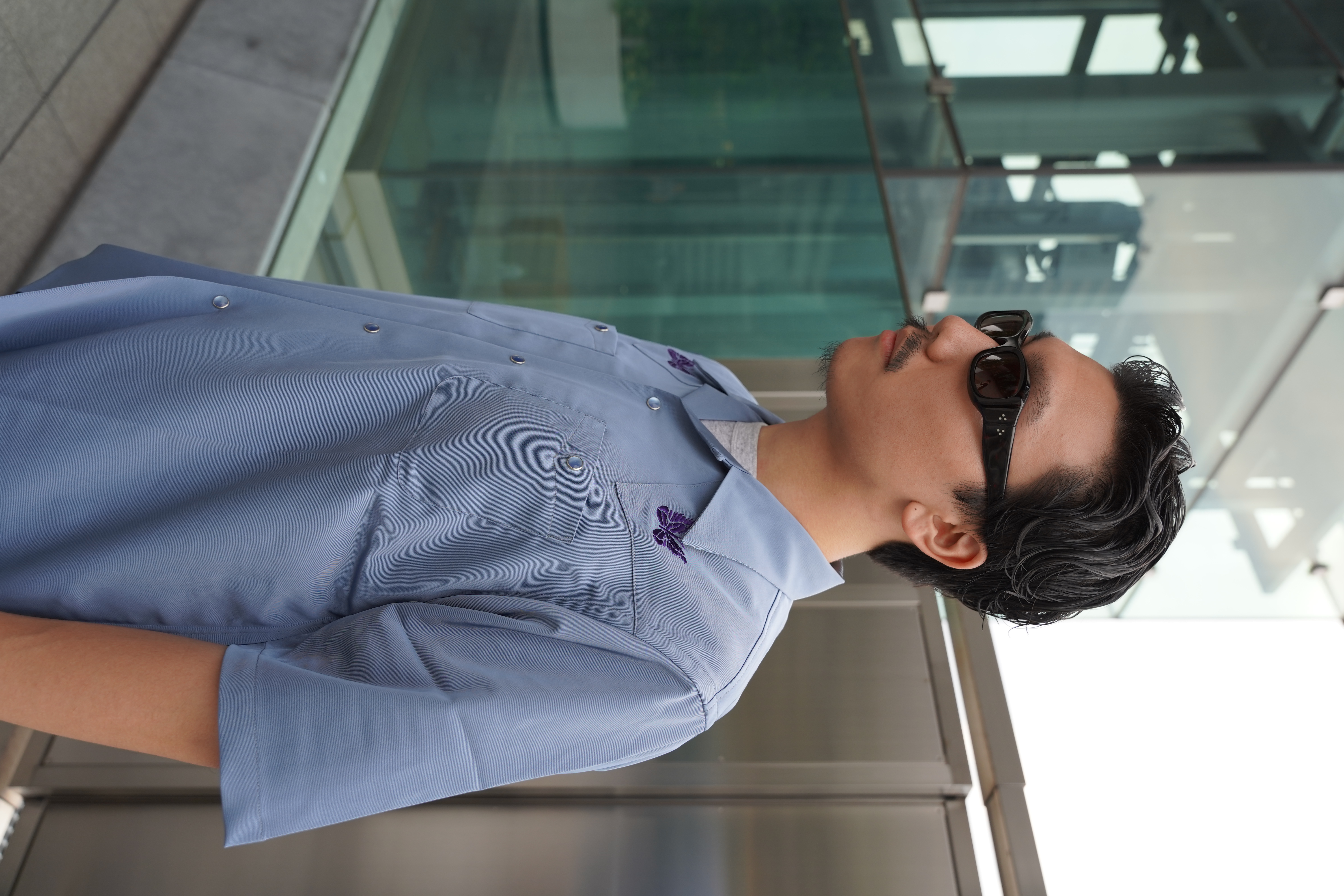 Needles 25ss "Exclusive Cowboy Shirts" Blue Purple Blue Purple S