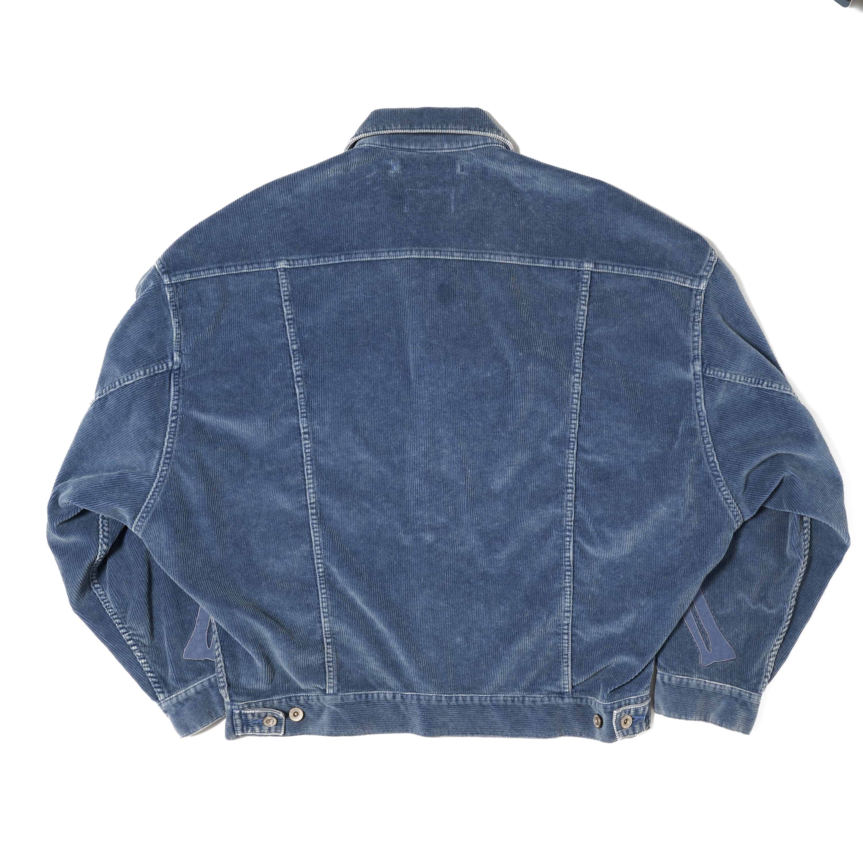 doublet 25aw "BONE APPLIQUE CORDUROY JACKET" Blue Blue M