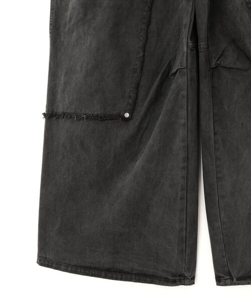 Danke Schon 25aw "Pigment Twill W-Knee Pants" Black M