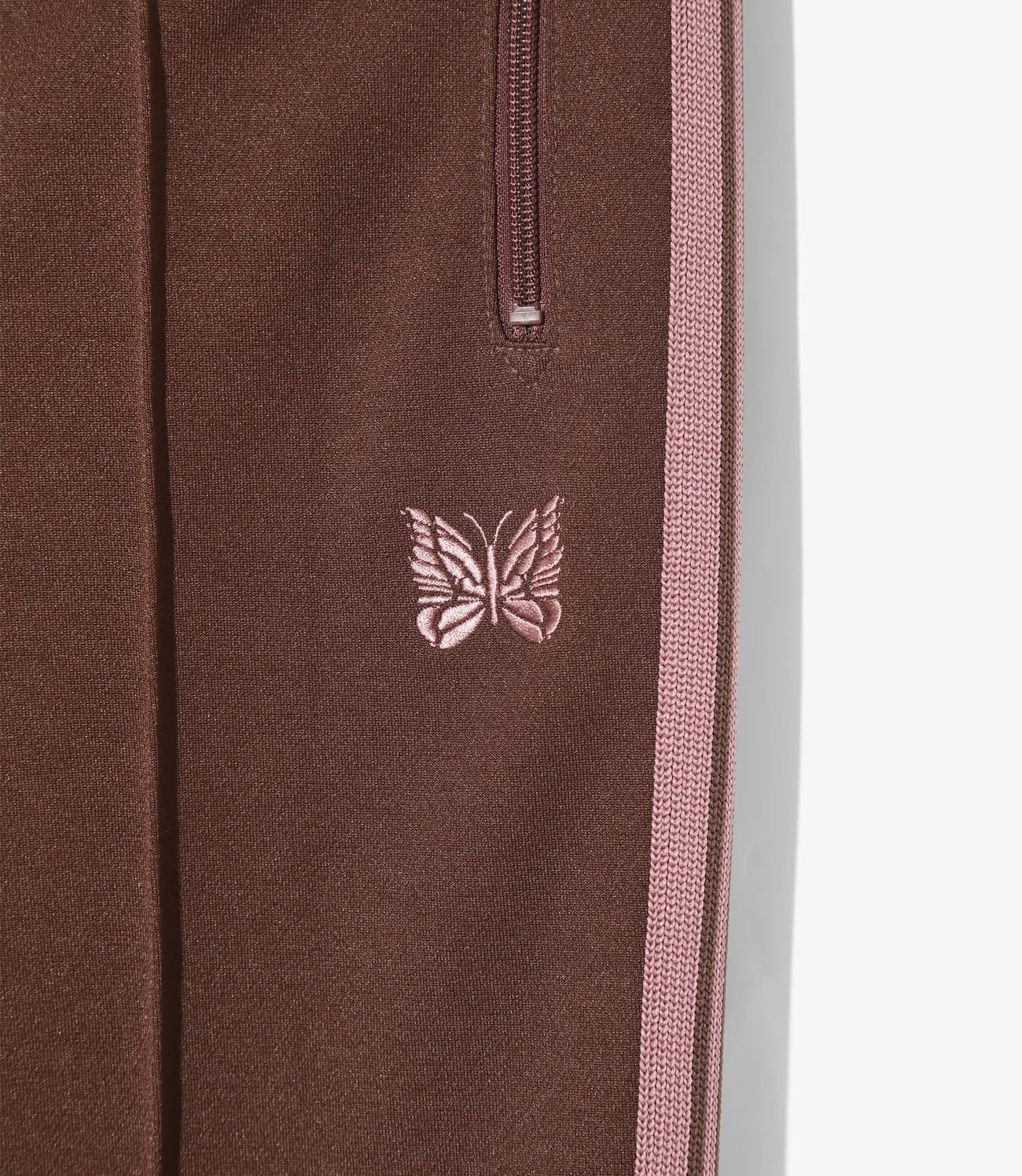 Needles 25aw "Track Pant - Poly Smooth" Brown Brown XS