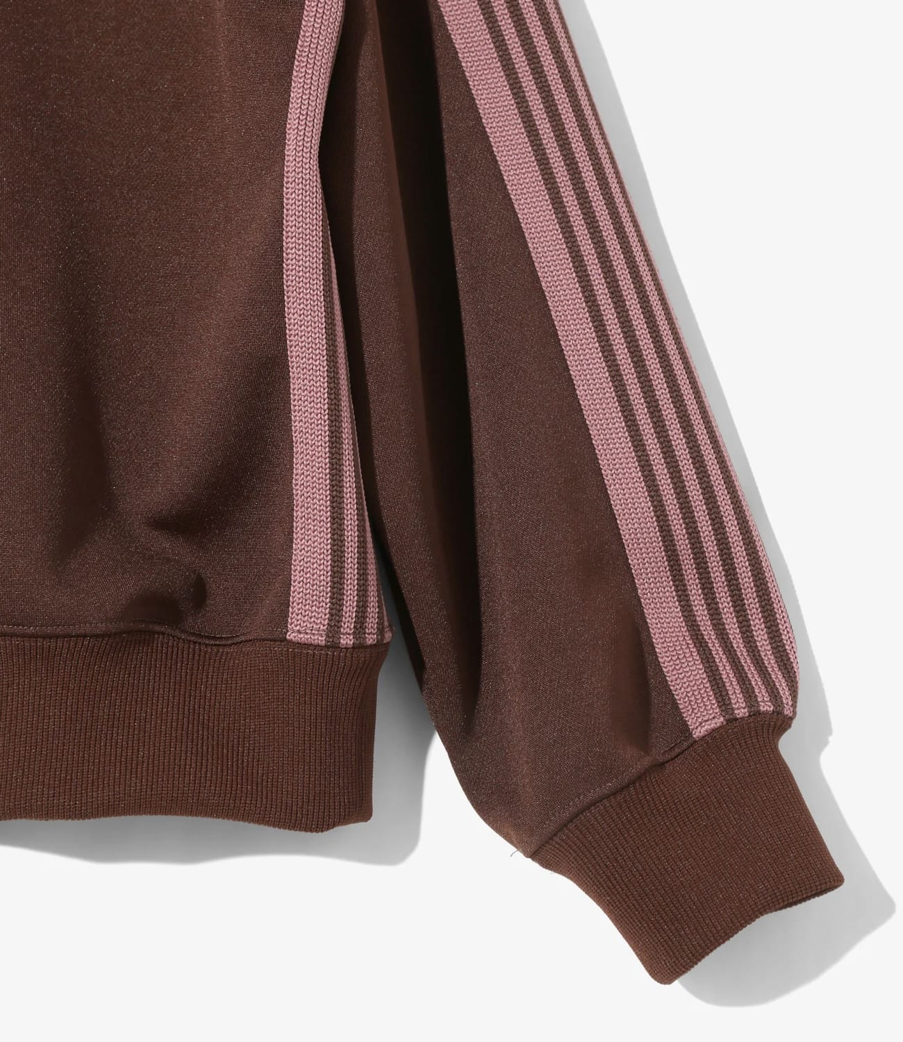 Needles 25aw "Track Crew Neck Shirt - Poly Smooth" Brown Brown M