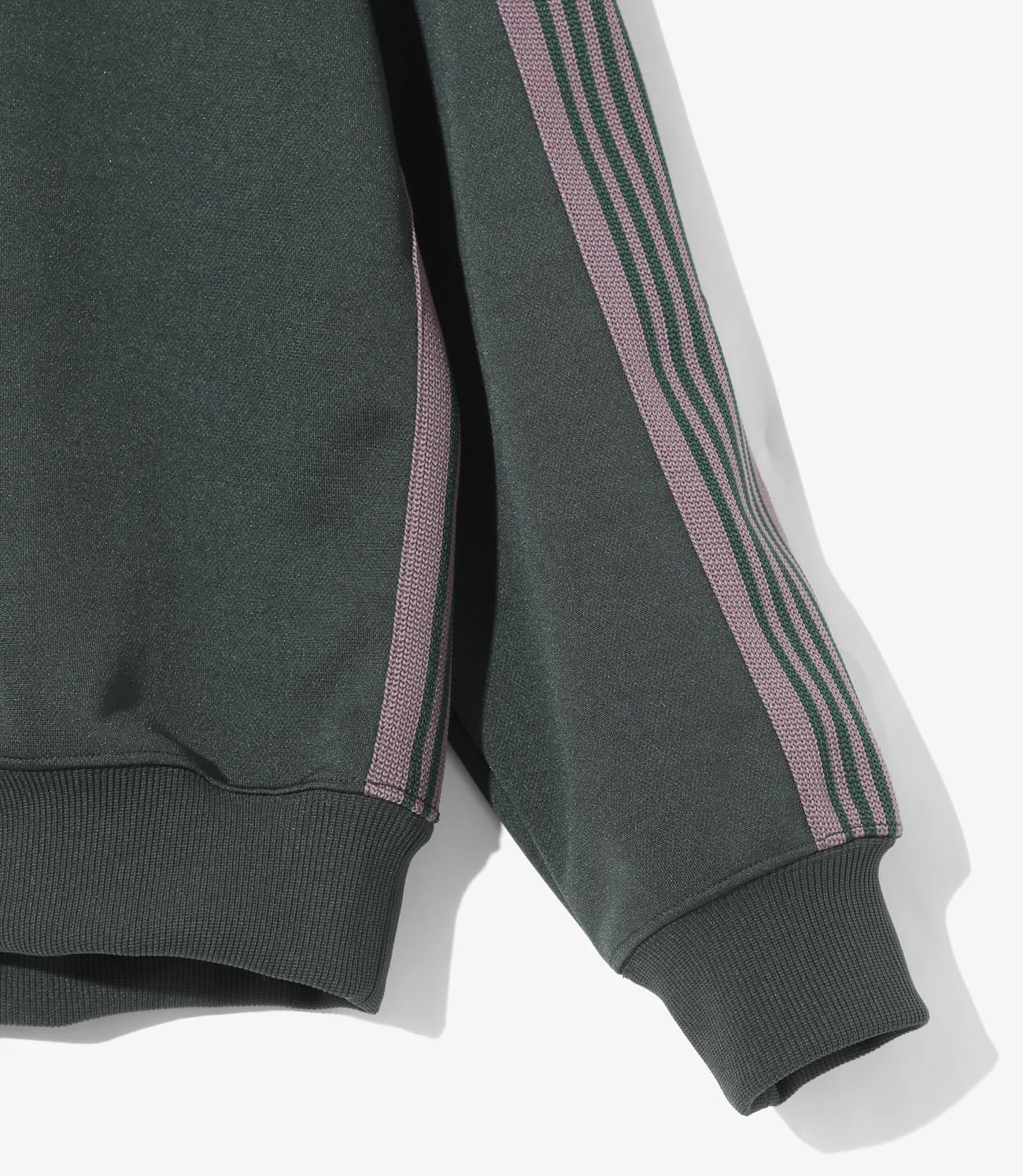 Needles 25aw "Track Crew Neck Shirt - Poly Smooth" Green Green M