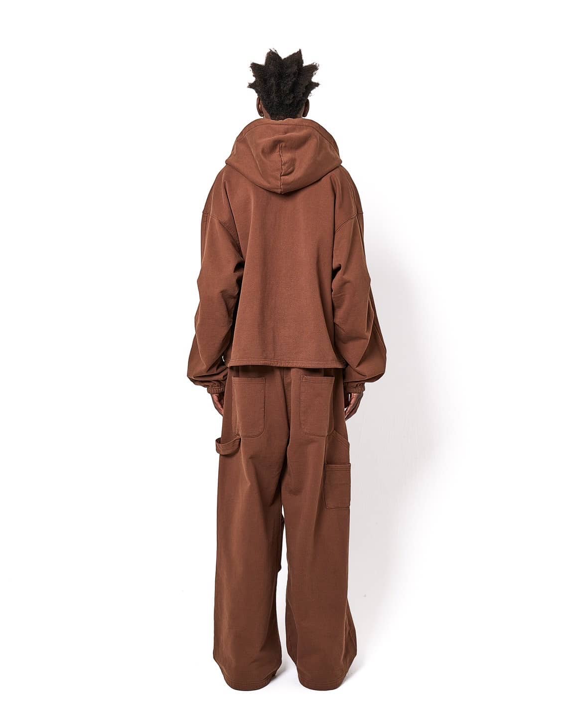 Danke Schon 25aw "480HW Sweat W-Knee Painter Pants" Brown Brown S