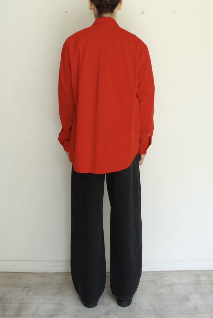 soe 25aw "Garment Dyed Dad Shirts" Red 2(L)