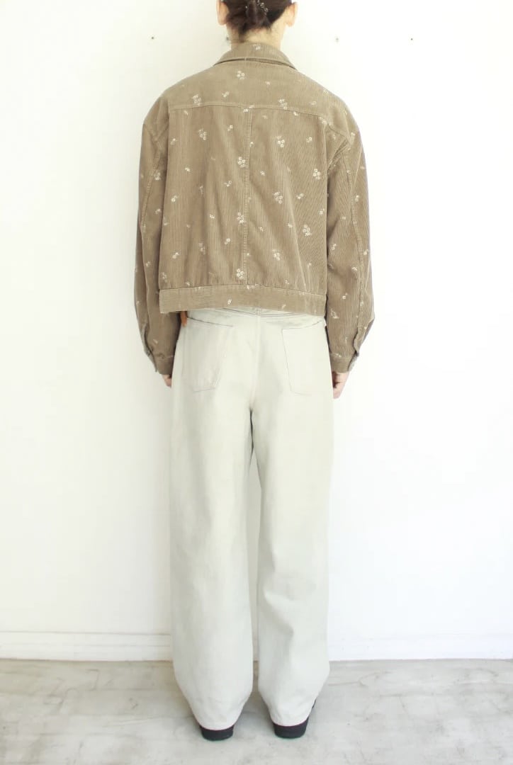 soe 25aw "All-Over Embroidered 3rd Jacket" Beige 1(M)