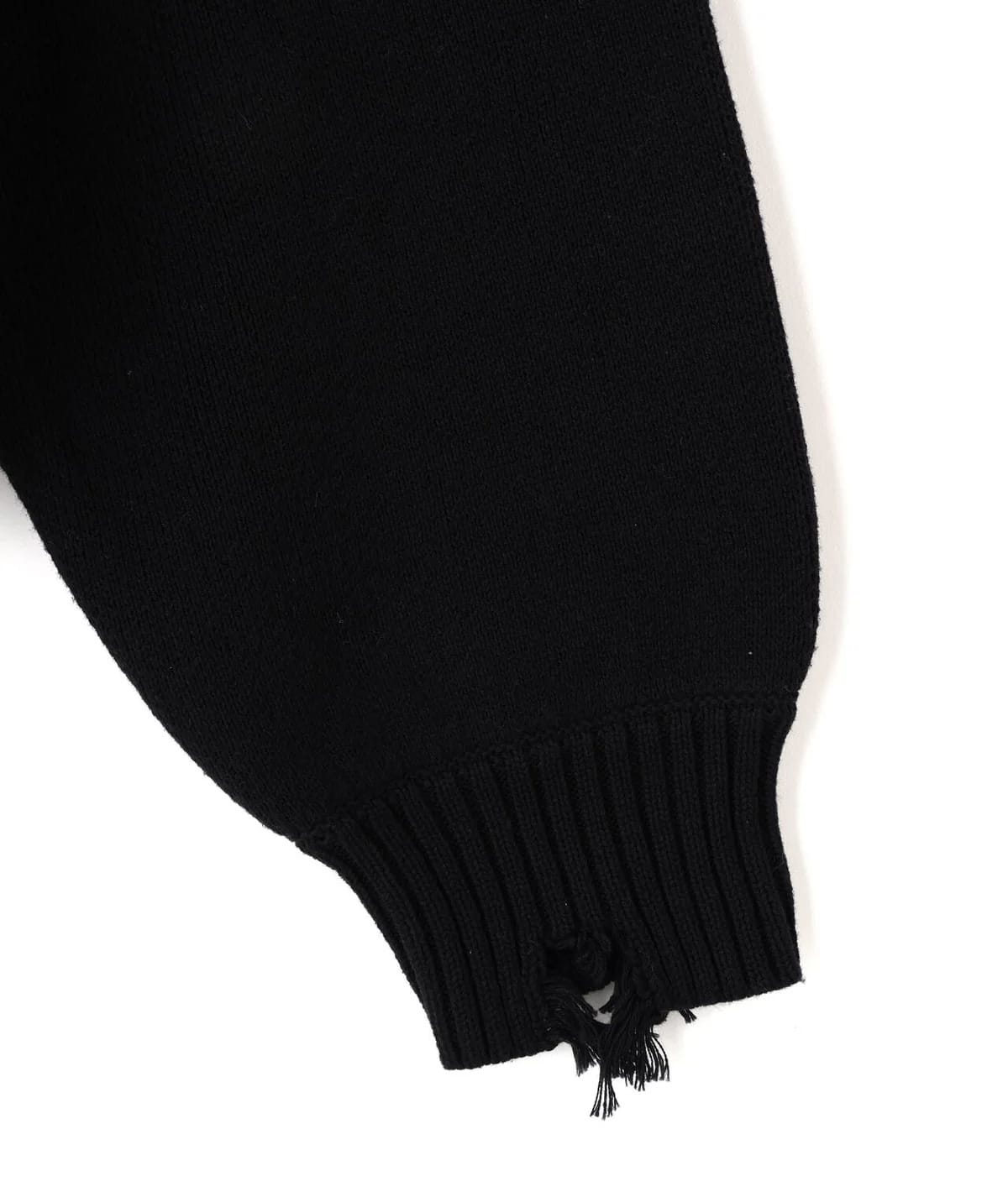 Danke Schon 25aw "Hand Stitch Knit Drivers" Black Black S