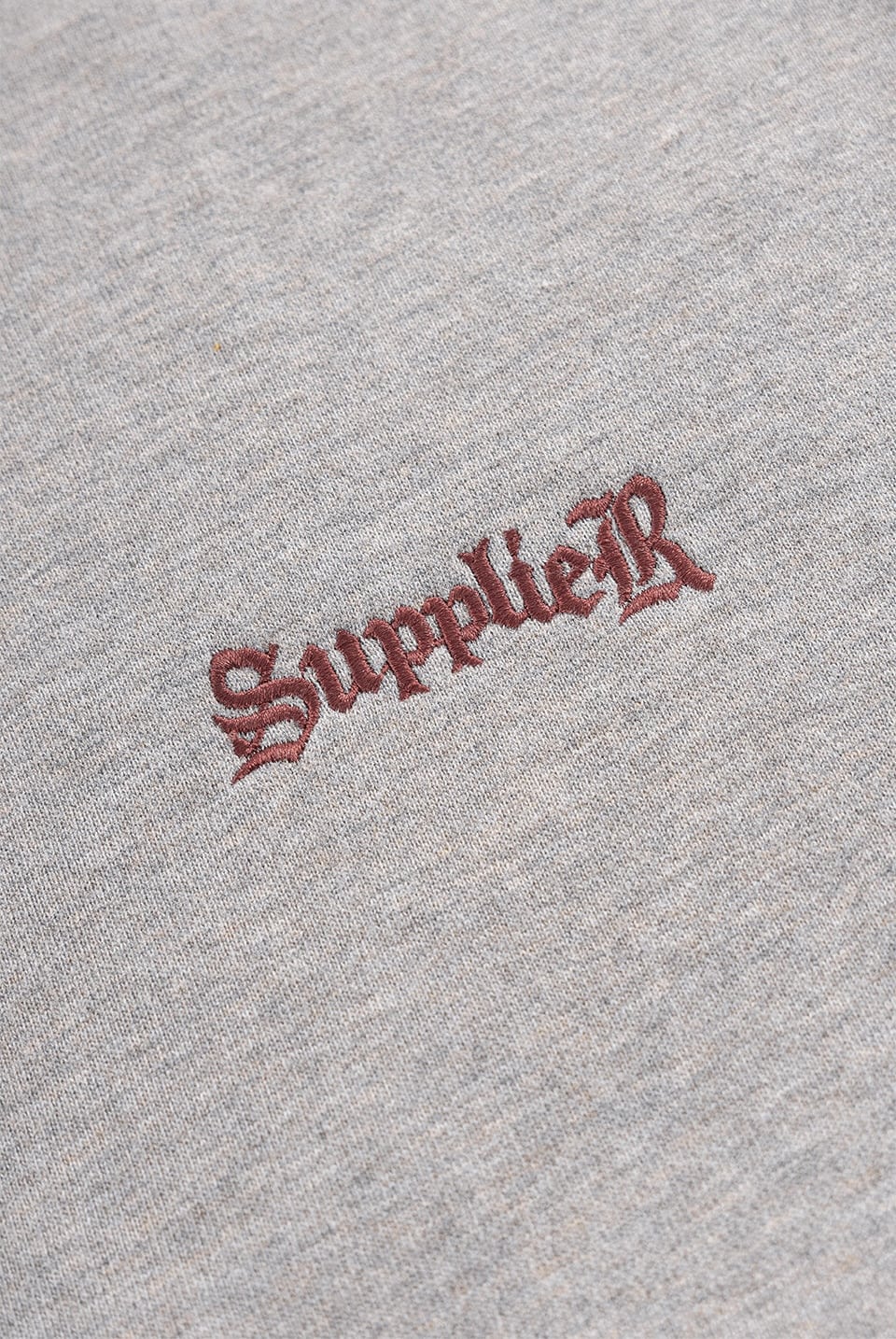 SUPPLIER 25aw "Rhinestone Cross Sleeve Zip Hoodie" Gray Gray M