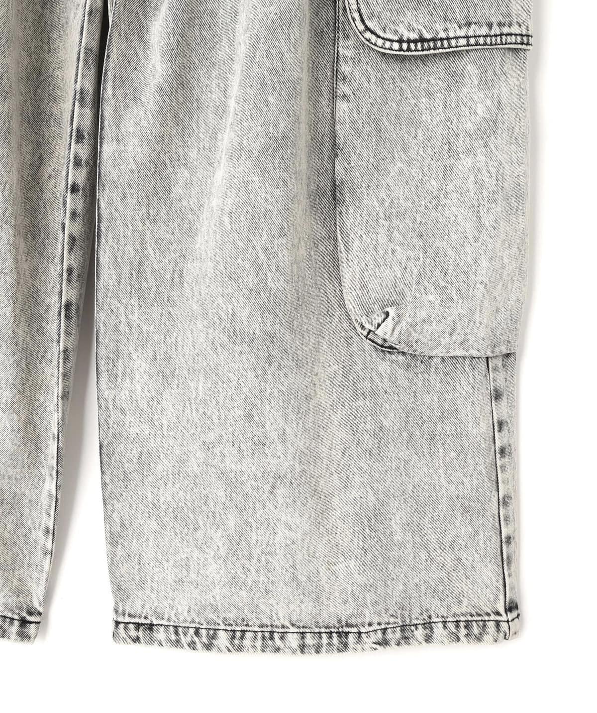 Danke Schon 25aw "12oz Chemical Denim Cargo Pants" Grey Grey S