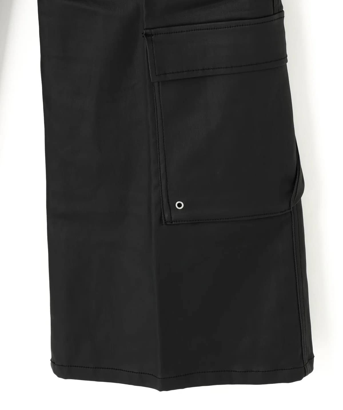 Danke Schon 25aw "Coating Flare Cargo Pants" Black S(28)