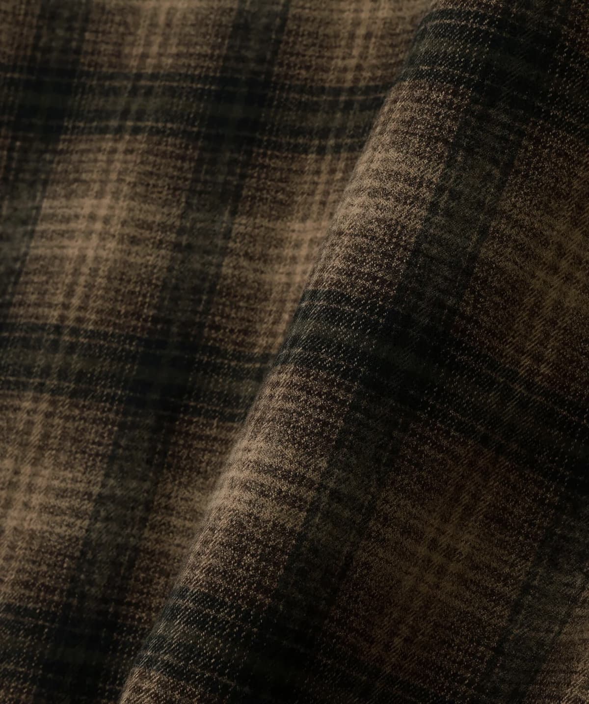 Danke Schon 25aw "Cutoff Check Shirts" Brown Brown M