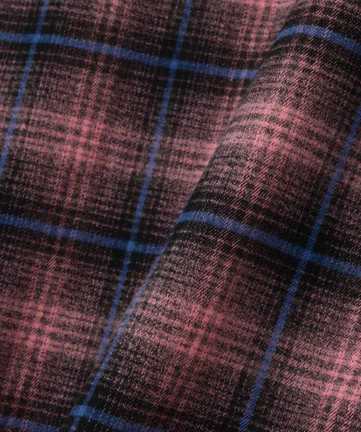 Danke Schon 25aw "Cutoff Check Shirts" Pink Pink M