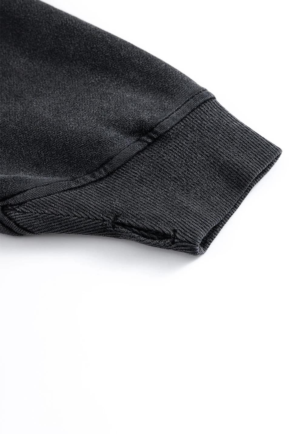 SUPPLIER 25aw "Dagger Leather Patch Zip Hoodie" Black Black M