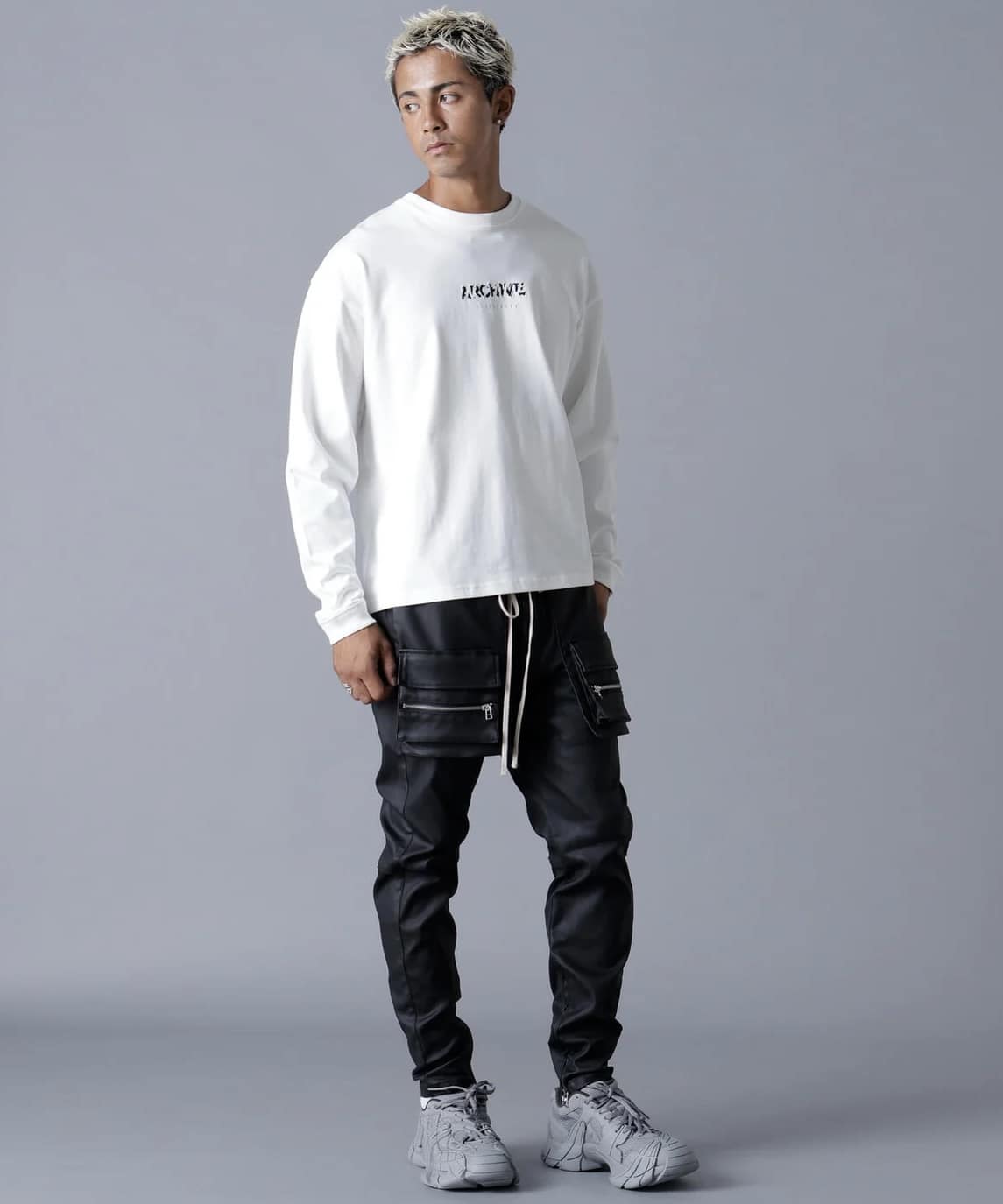 A4A 25aw "LS TEE FLOWER"  White White S