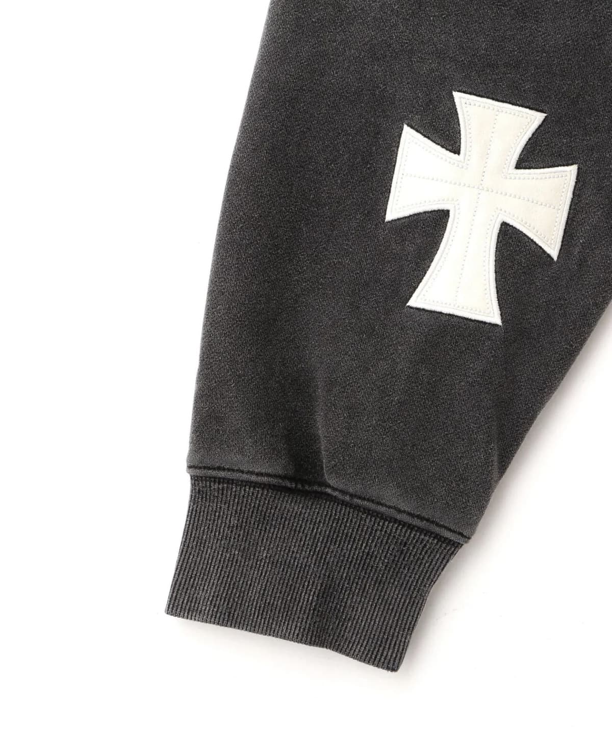 Unknown 25aw "Exclusive Leather Cross Zip Hoodie" White White M