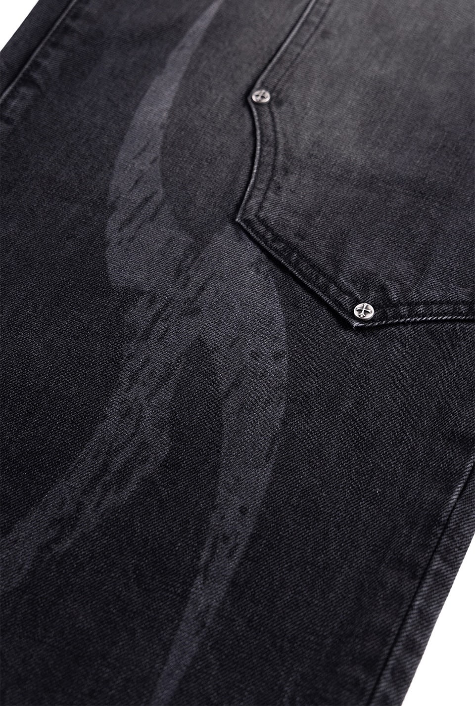 SUPPLIER 25aw "Vintage Wash Tribal Double Knee Baggy Jeans" Black Black S