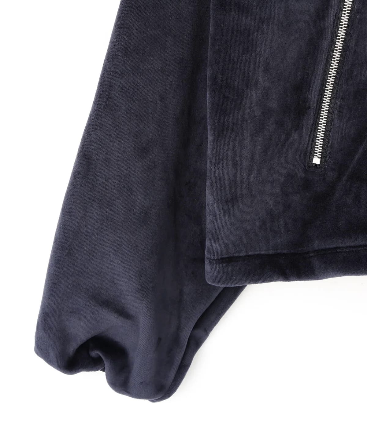 Danke Schon 25aw "W-Face Velour Half Zip Stand" Navy Navy S