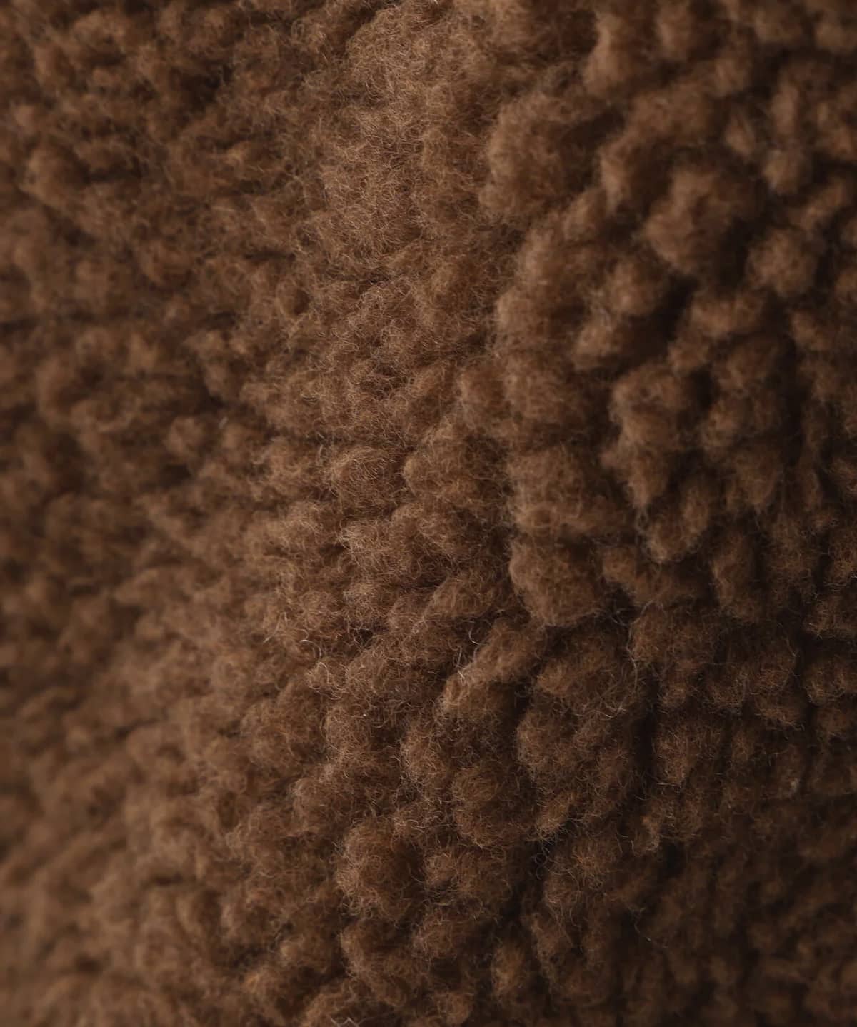 overprint 25aw "Exclusive SHOPPER Bonding Boa Hoodie" Brown Brown S