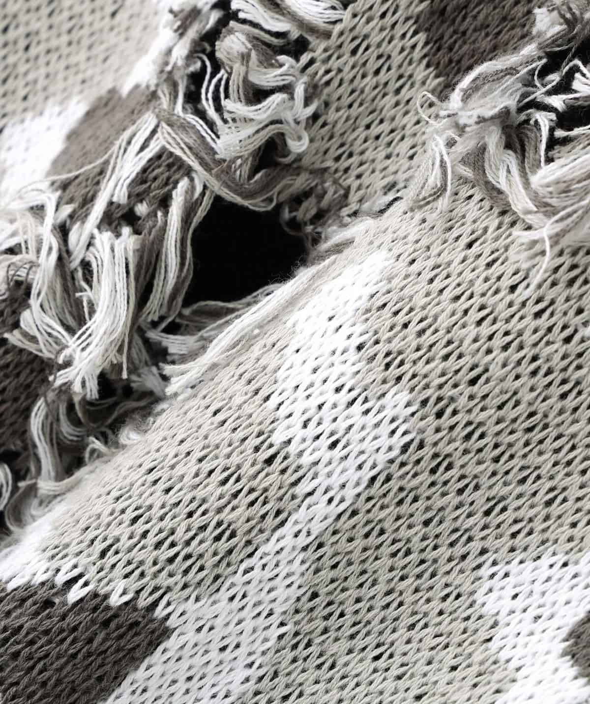 Danke Schon 25aw "Camo Knit Crewneck" Grey Grey M