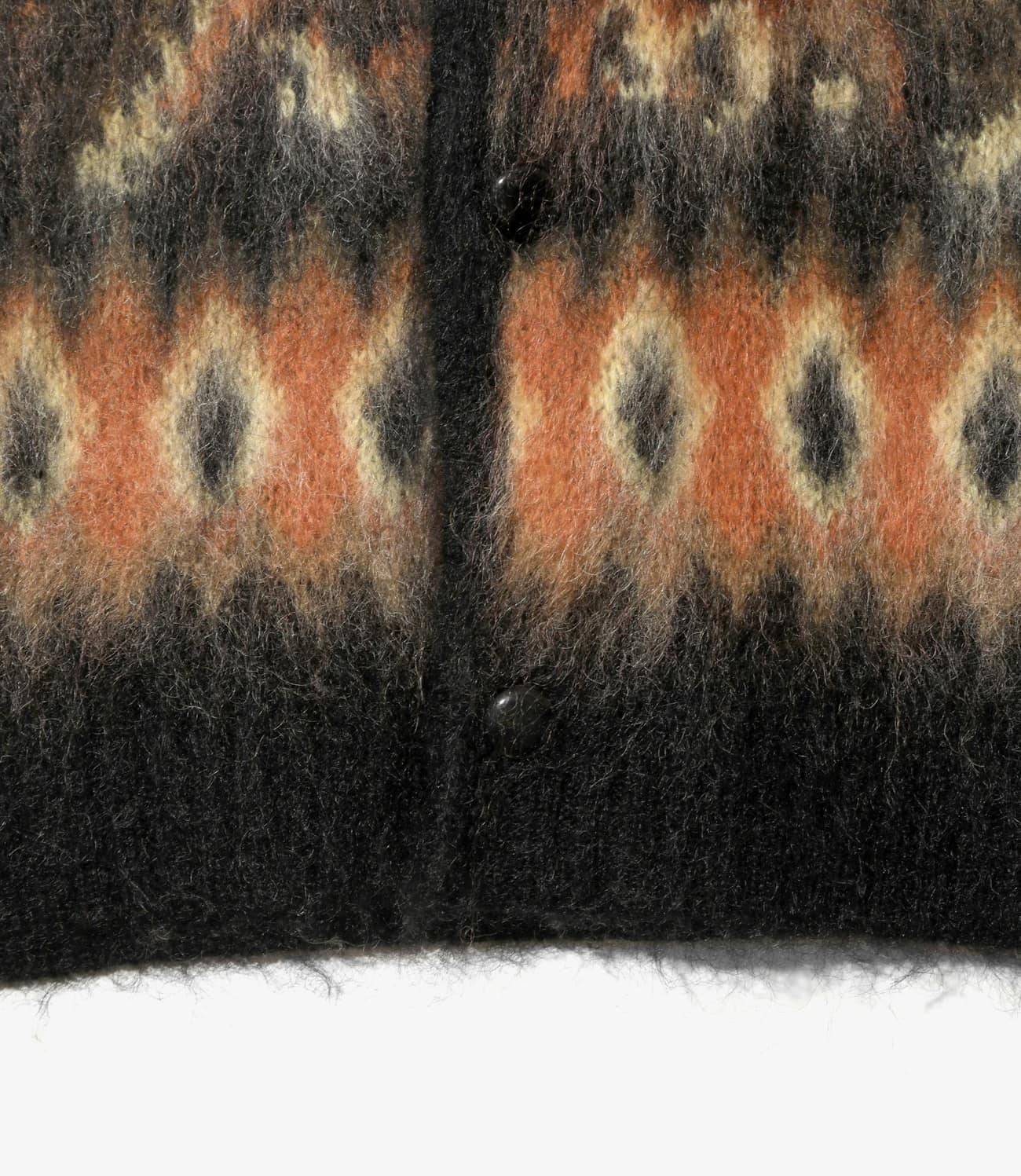 Needles 25aw "Mohair Cardigan - Paisley" Black S