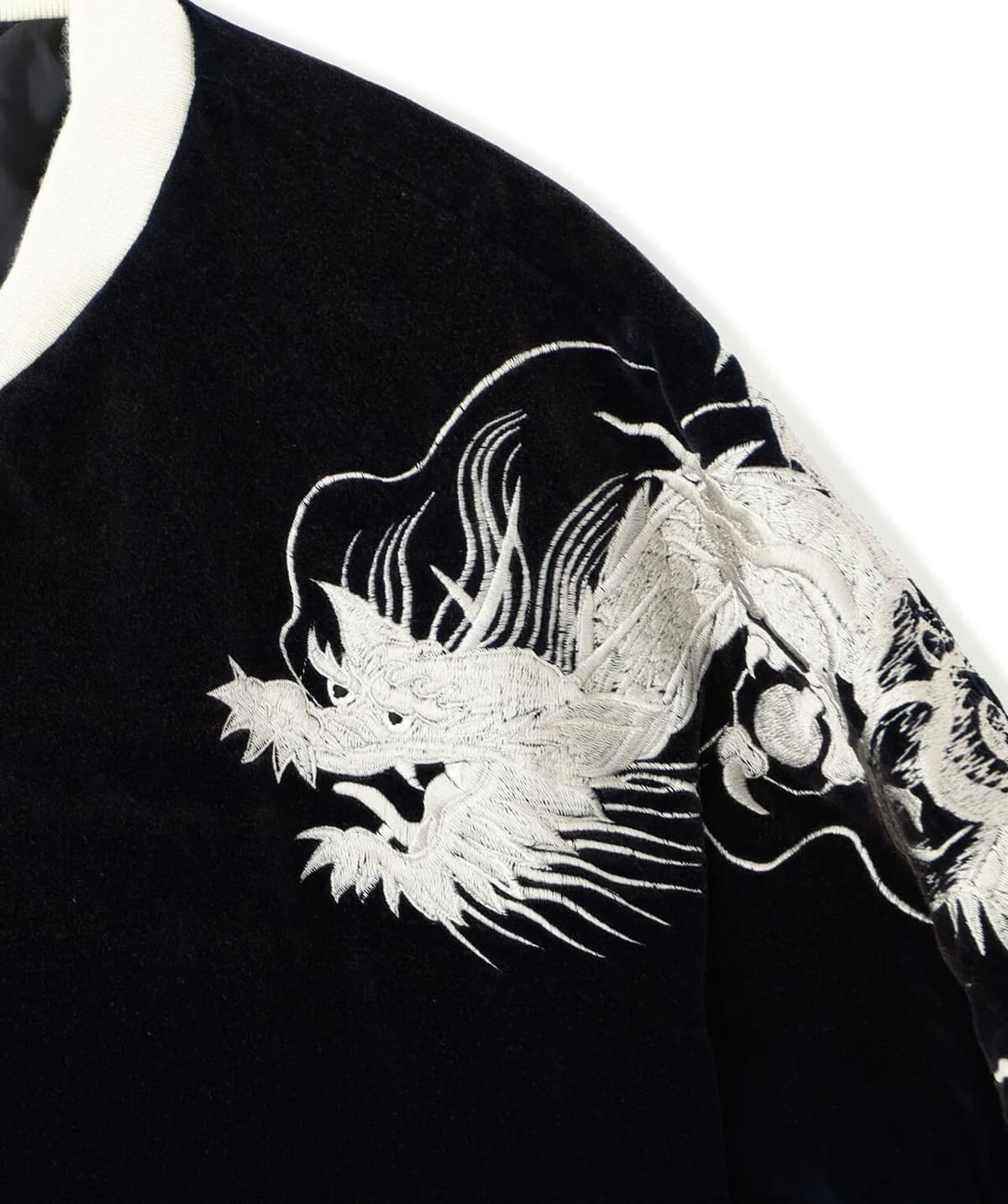【先行予約 12月中旬-下旬 入荷予定】blackmeans 25aw "Exclusive 2head Dragon Souvenir Jacket" Navy Navy 3