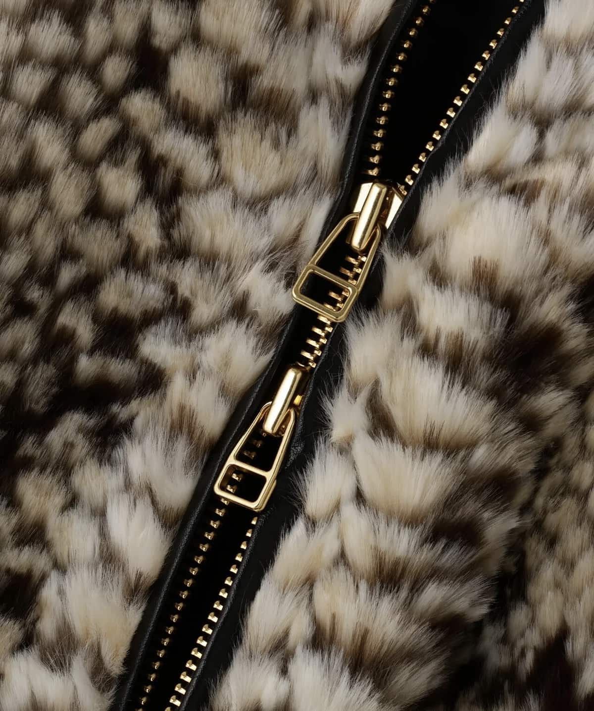 Danke Schon 25aw "Eco Fur Stand Blouson" Pison Beige M