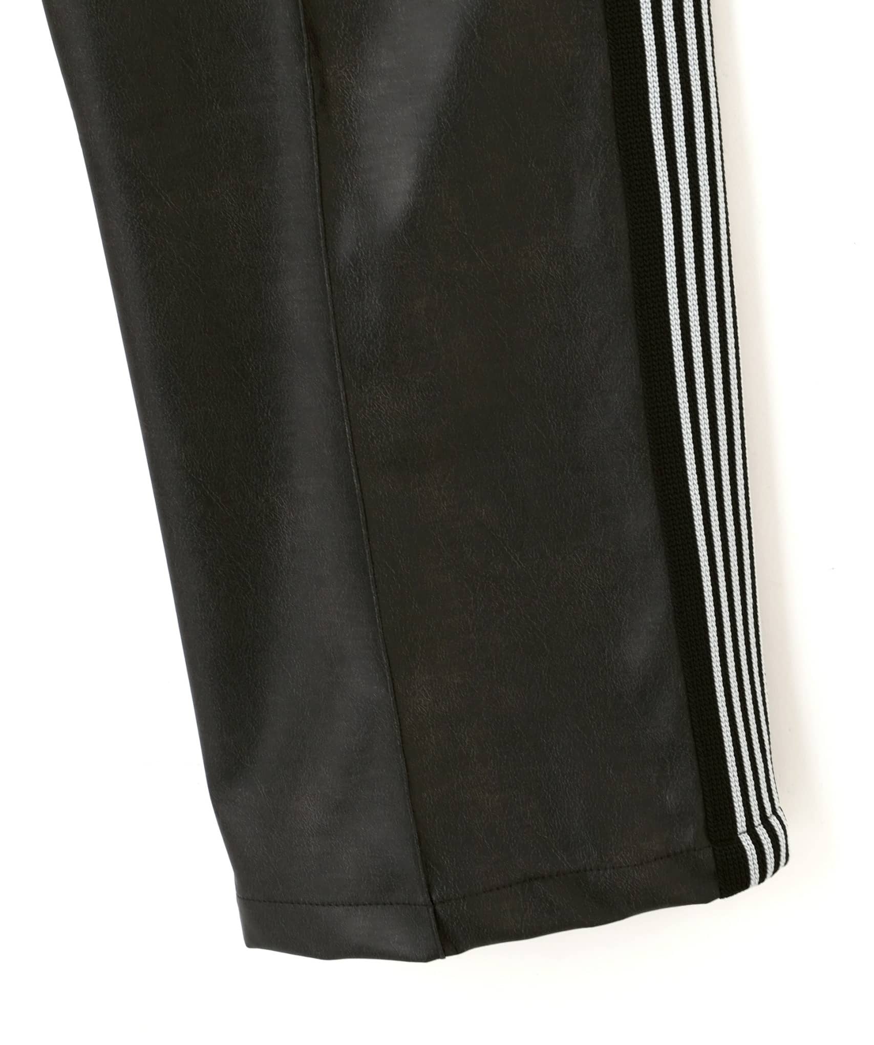 Needles 26ss "Exclusive Track Pant  Synthetic Leather" Black Black XS