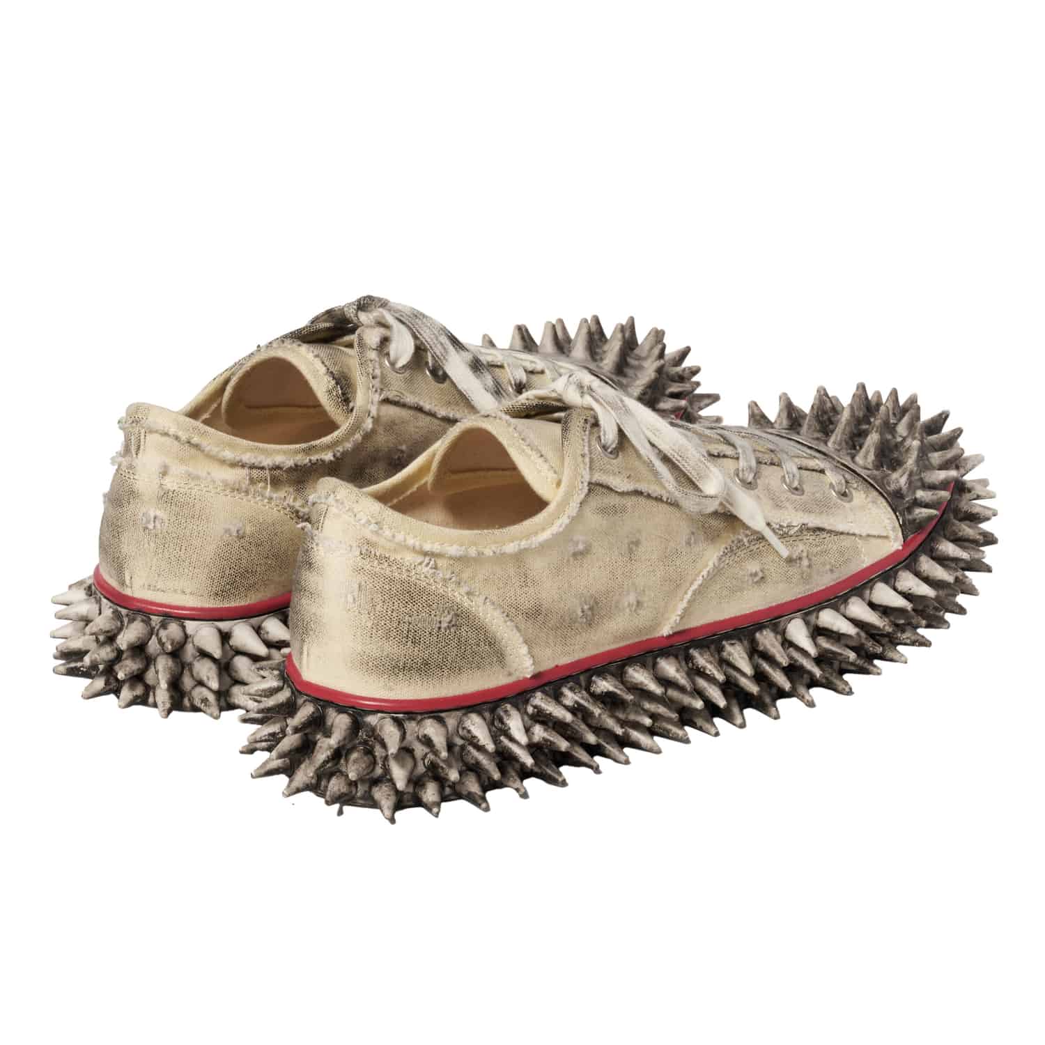 【先行予約 12月13日発売】doublet 26ss "DIRTY SPIKE TOE CAP CANVAS SNEAKER" White White 25H