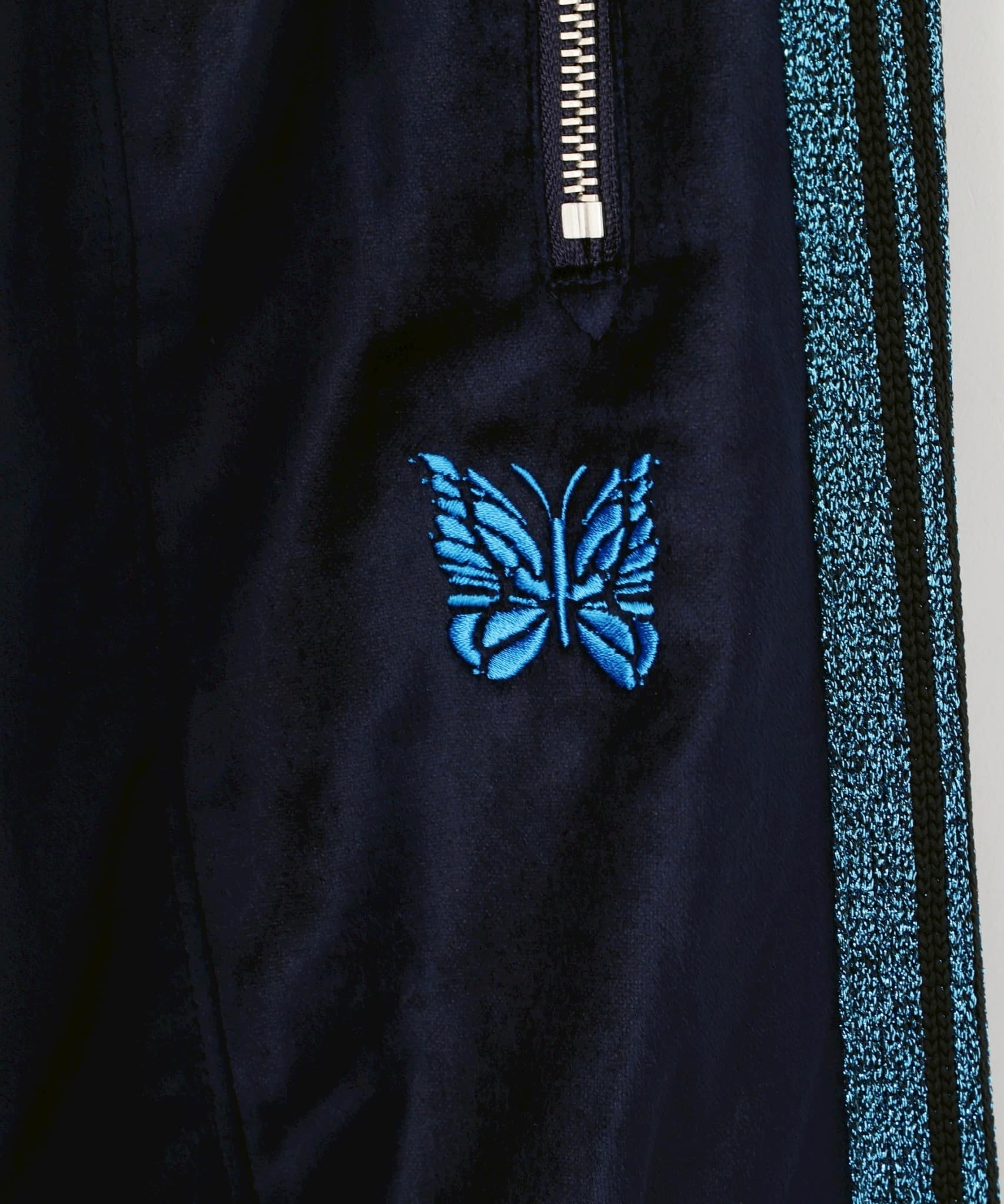 Needles 26ss "Exclusive H.D. Track Pant - C/PE Velour" Navy Navy XS