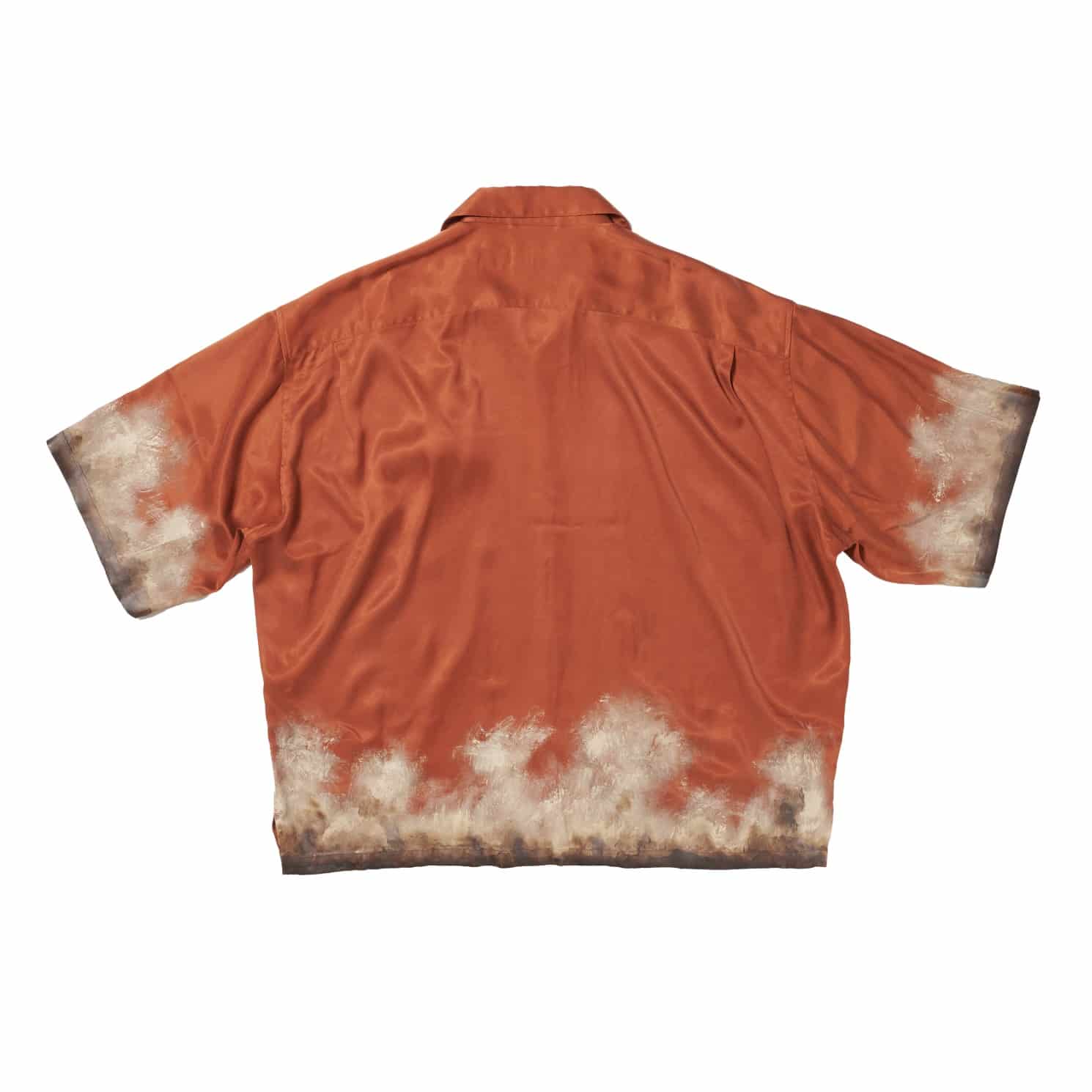 doublet 26ss "MUD-HAND-PAINTED SHIRT" Orange Orange M