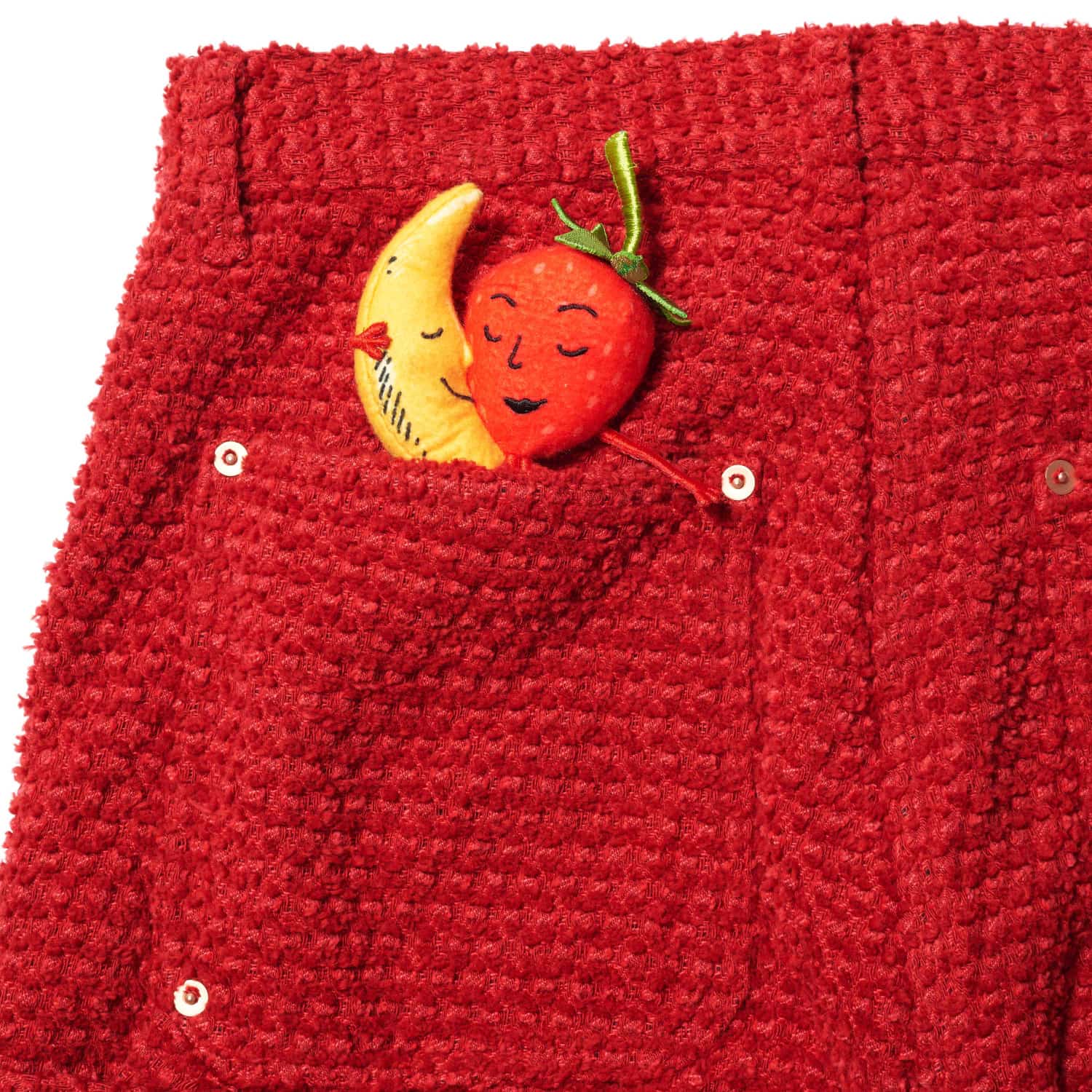 doublet 26ss "TILLED FIELD DOUBLE KNEE PANTS" Red Red S