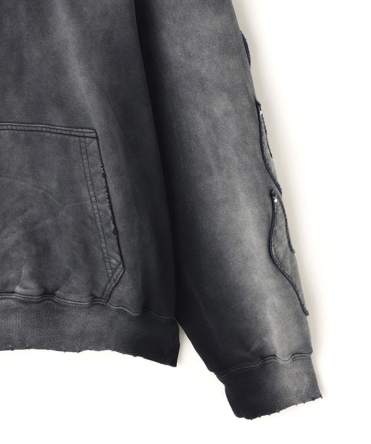 Danke Schon 26ss "Spray Pigment Sweat Hoodie Iron" Black M