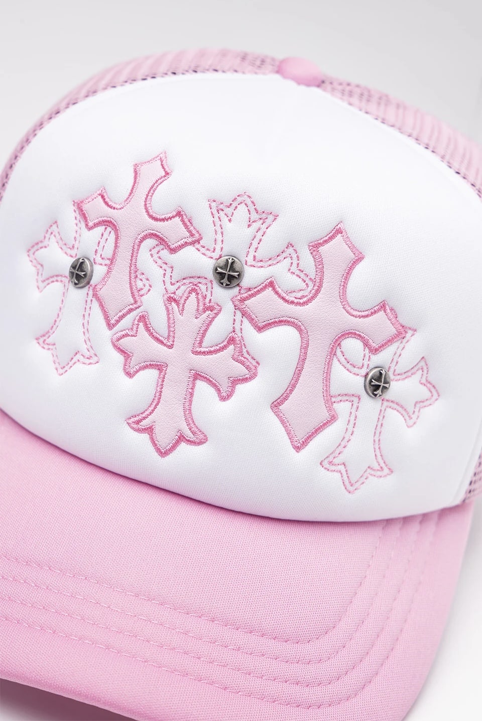 SUPPLIER 26ss "Multiple Cross Mesh Cap" Pink Pink One Size