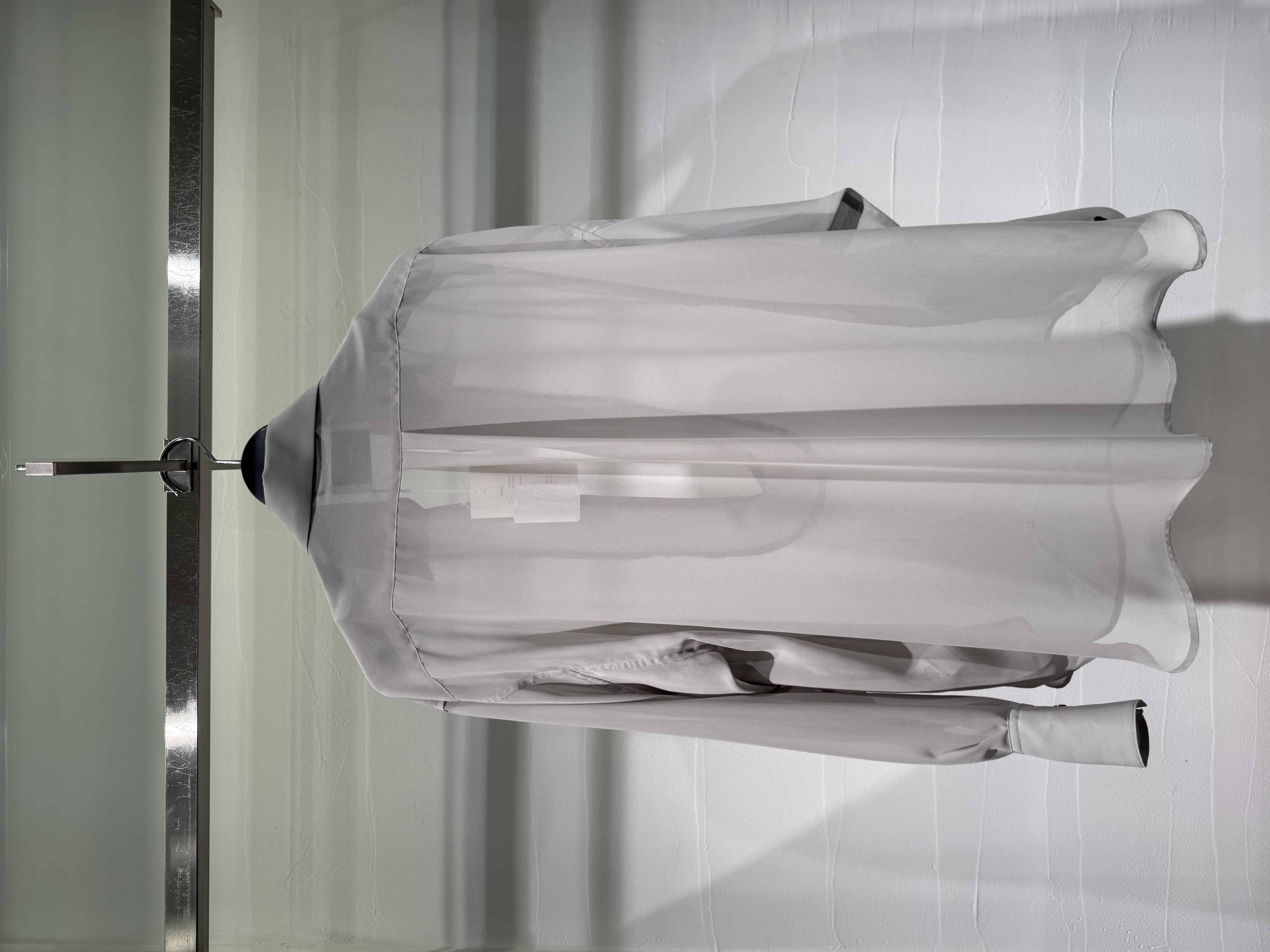 SUGARHILL 26ss "Sheer Skipper Shirt" Pale Gray Pale Gray 2