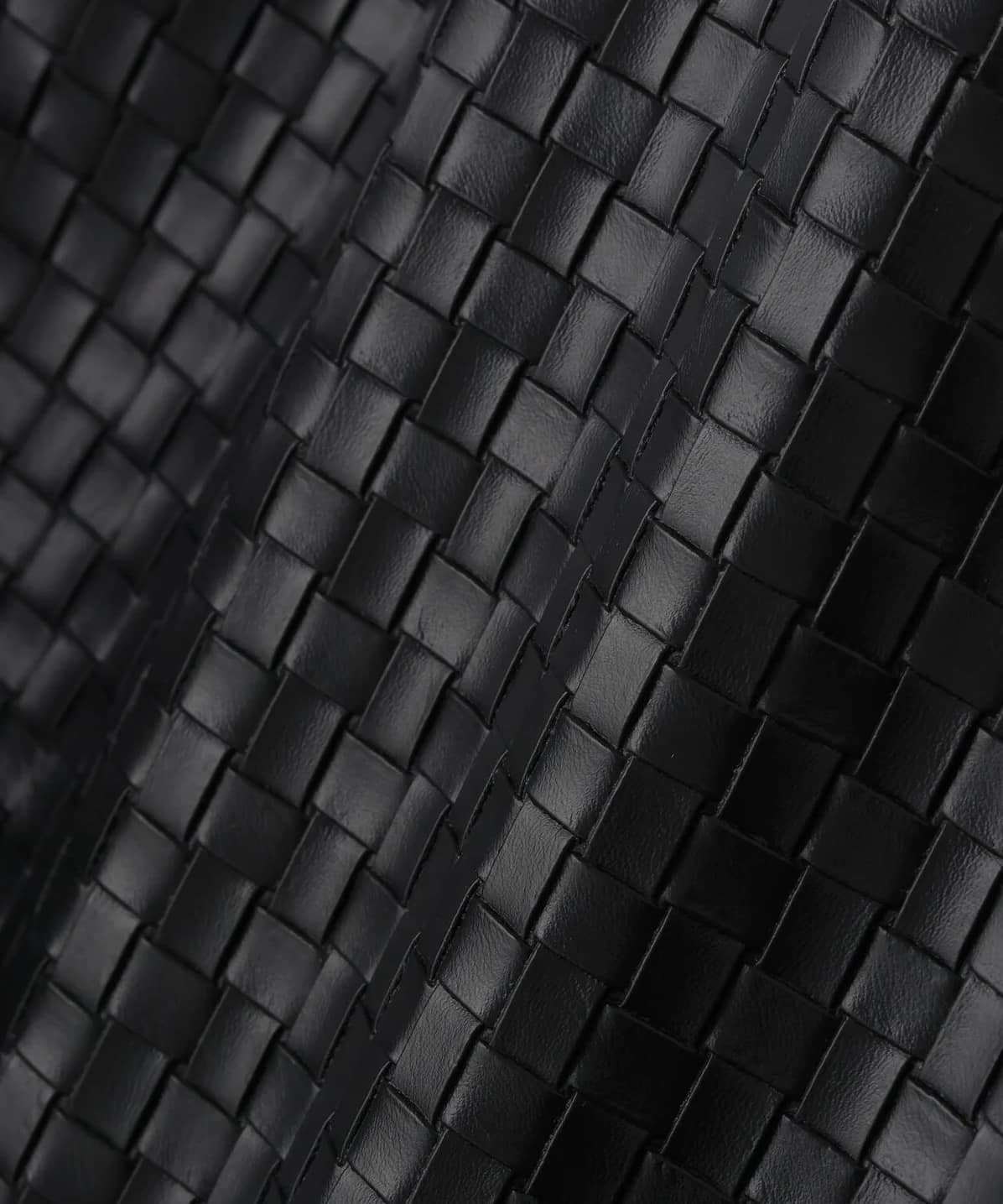 Danke Schon 26ss "Woven Faux Leather Shorts" Black Black M