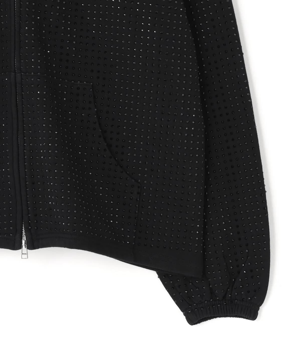 Danke Schon 26ss "Line Stone Zip Hoodie" Black M