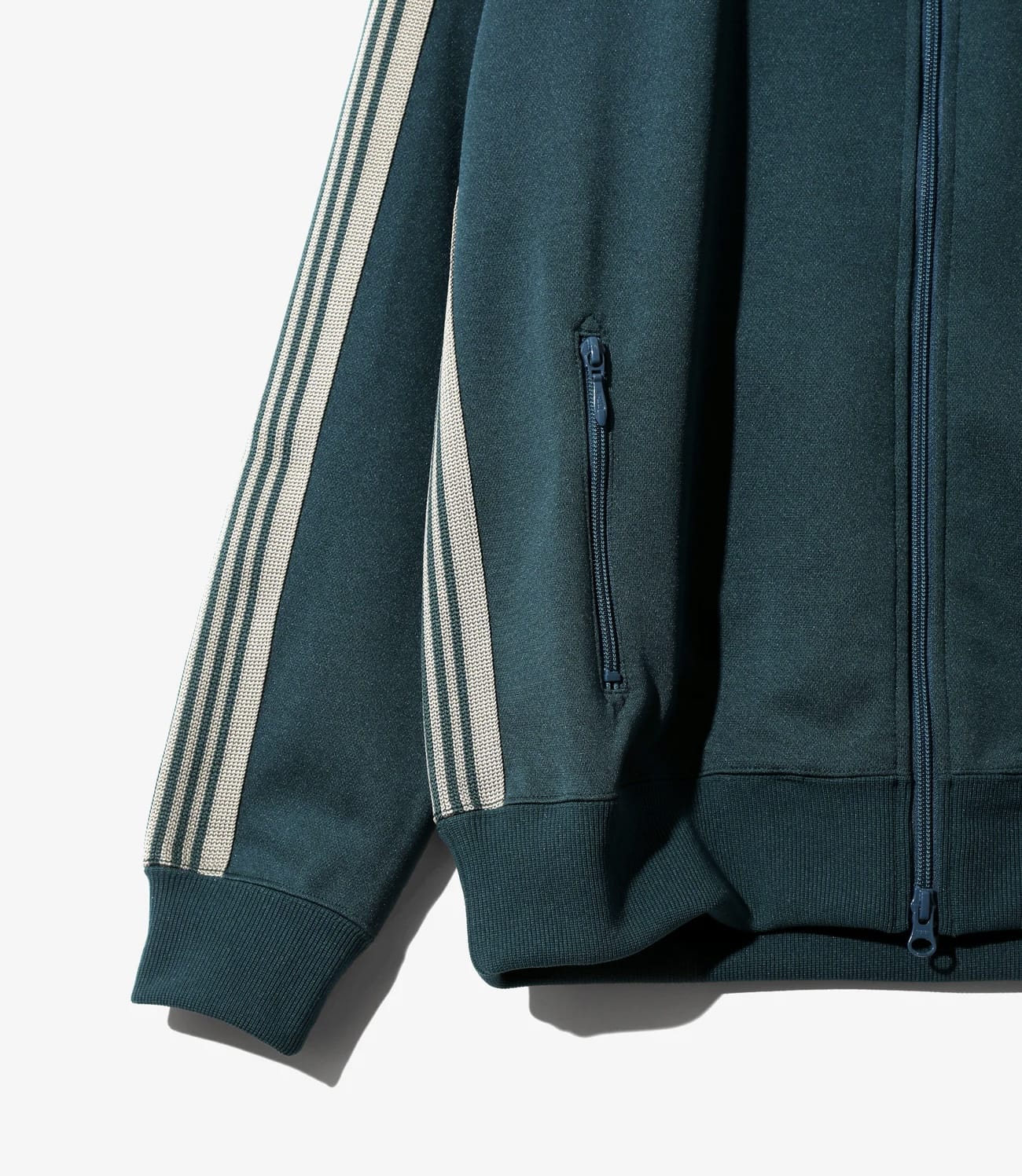 Needles 26ss "Track Jacket - Poly Smooth" Green Green S