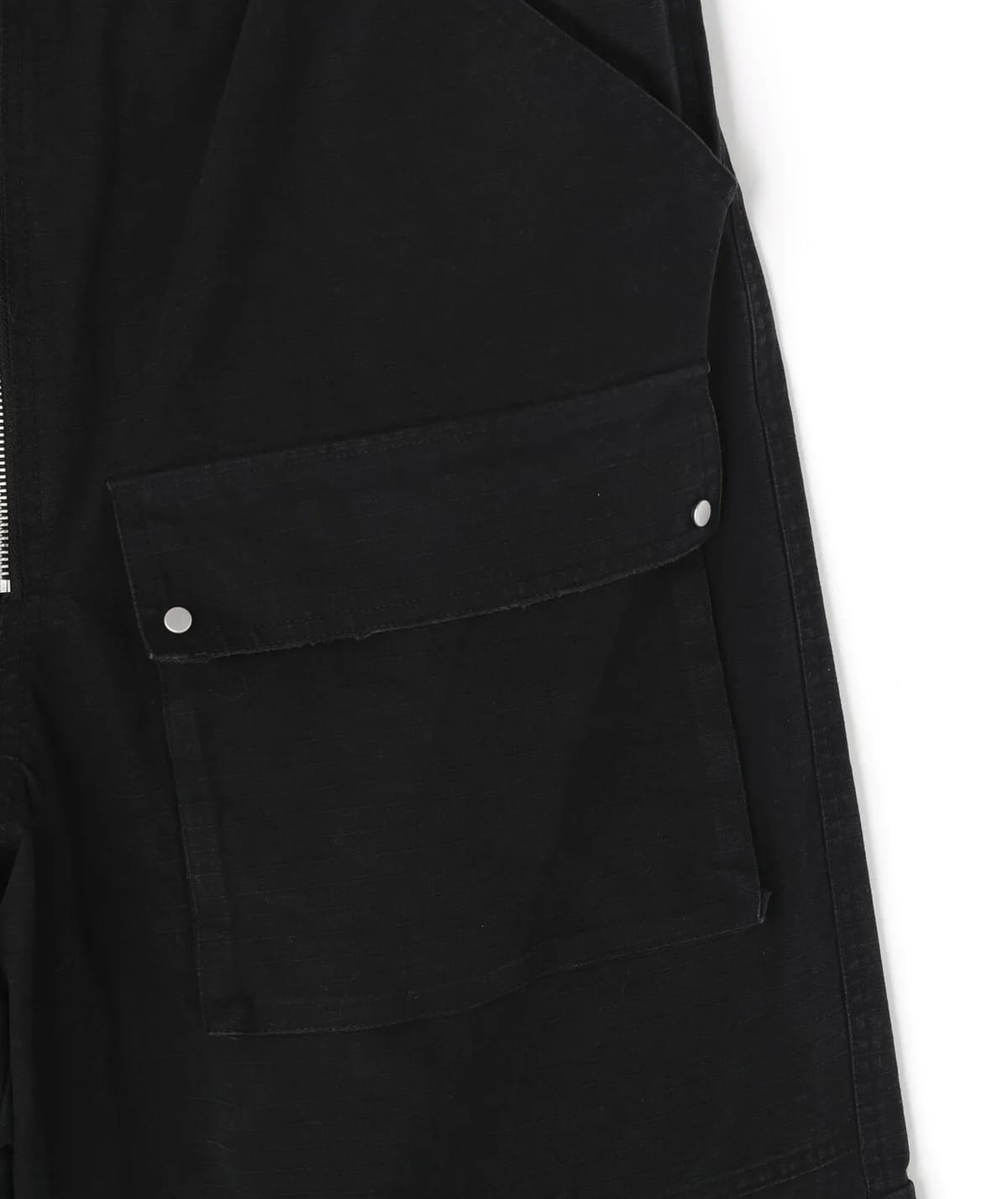 Danke Schon 26ss "Ripstop W-Cargo Shorts" Black Black M