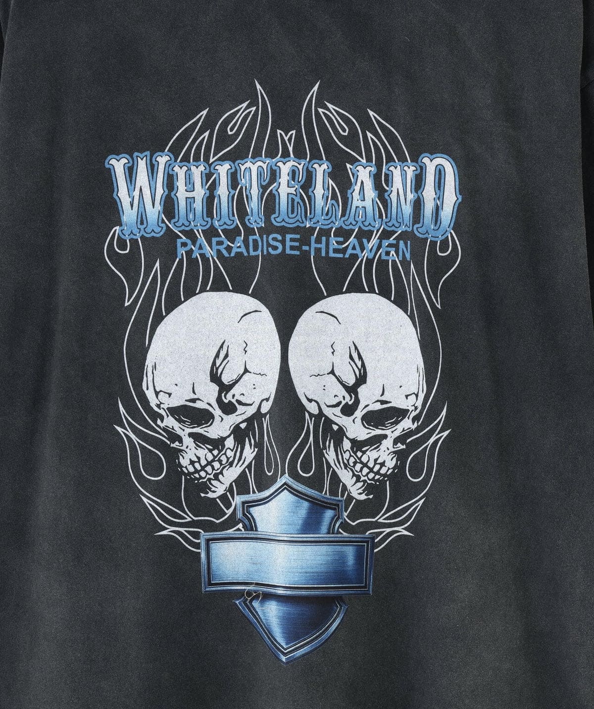 WHITELAND 26ss "American Skull Tee" Black One Size