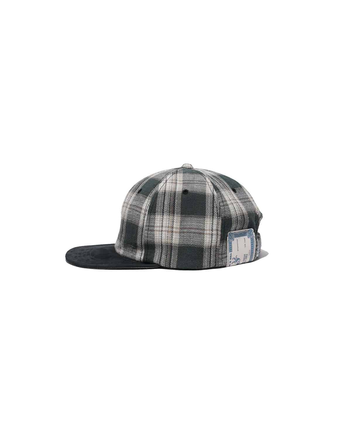 THE H.W.DOG&CO. 26ss "Plaid Two Tone Cap" Black Black One Size