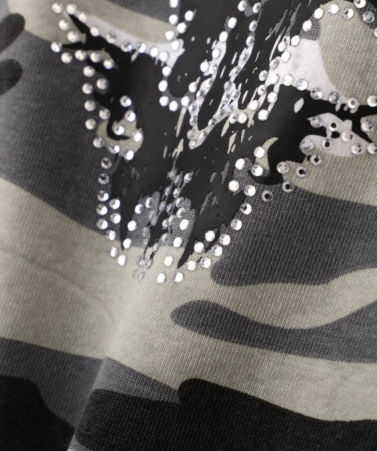 SUPPLIER 26ss "Exclusive Rhinestone Fire Bones Tee" Camo Camo M