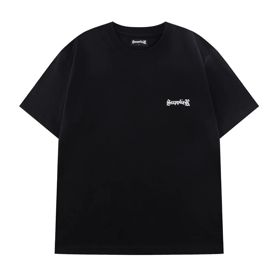 SUPPLIER 26ss "Tribal Cross Tee" Black Black M