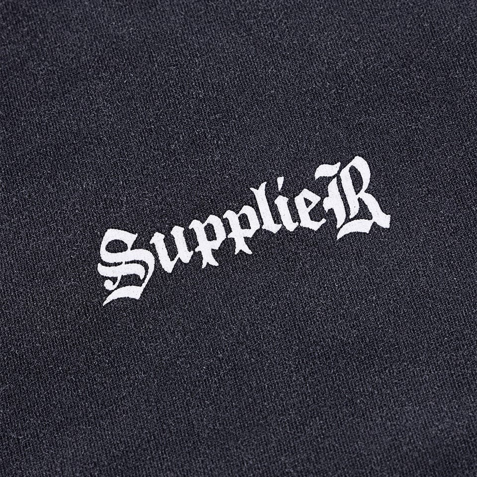SUPPLIER 26ss "Distressed Pierced Tee V2" Black Black M