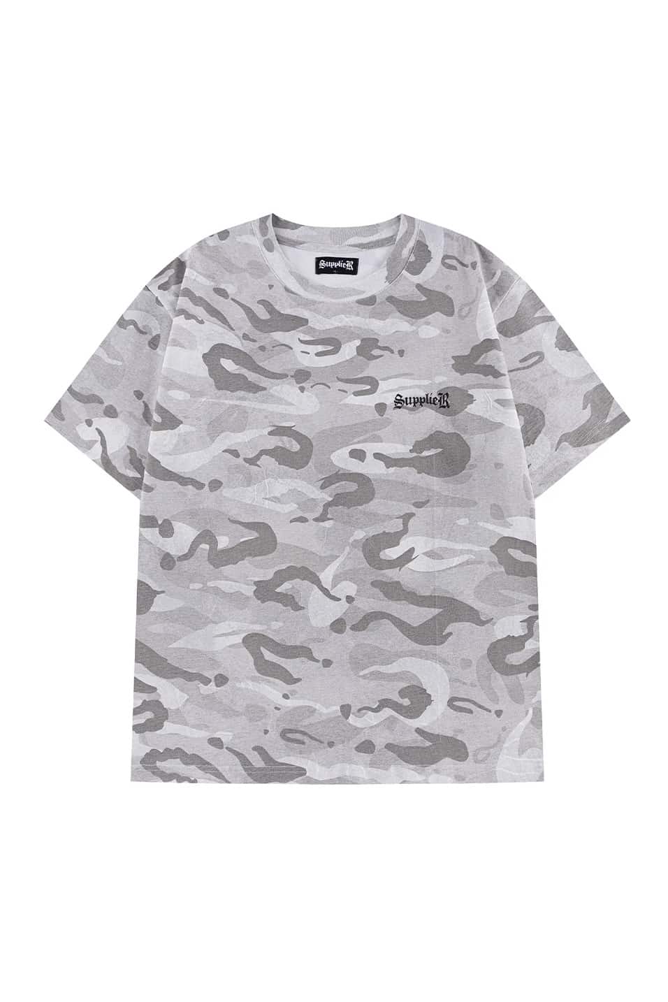SUPPLIER 26ss "Camouflage Cross Tee" Gray Gray M