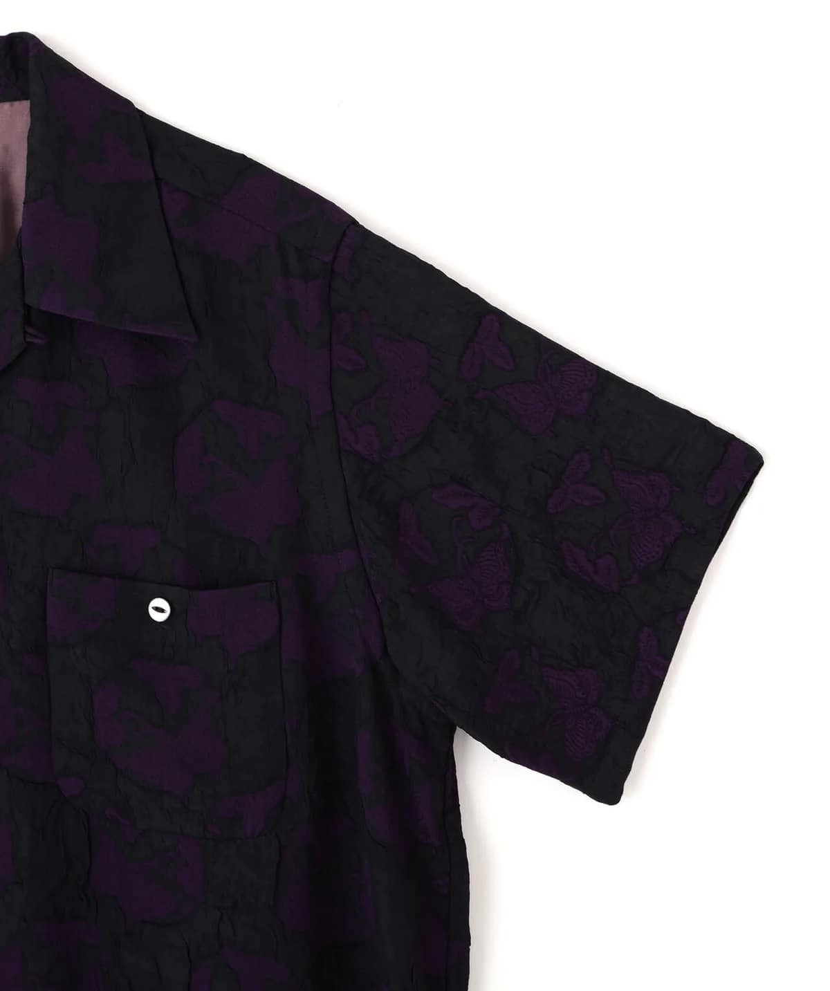 Needles 26aw "Exclusive Butterfly S/S One-up Shirt" Black Black S
