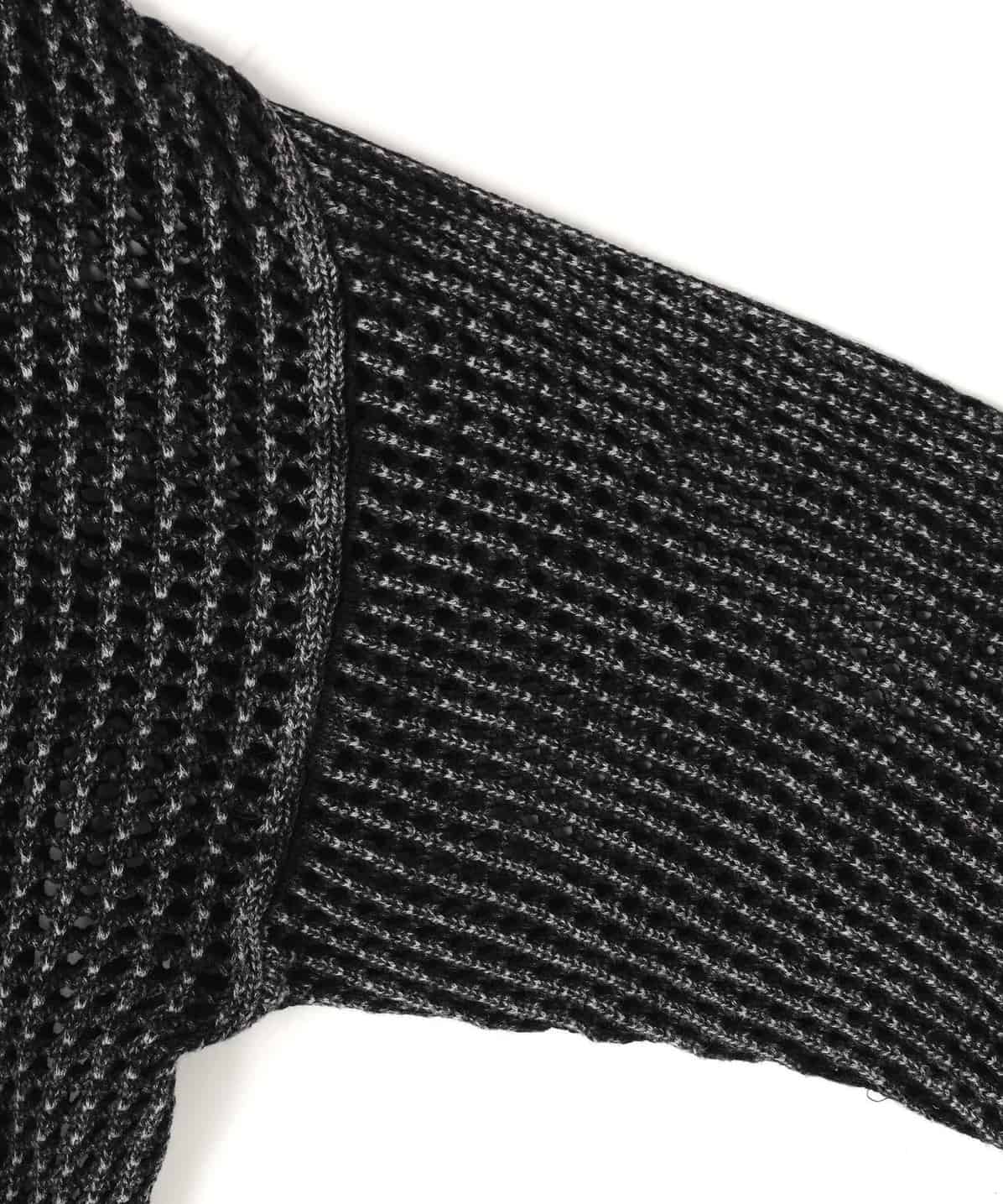 Danke Schon 26ss "Pigment Damage Mesh Hoodie" Black M