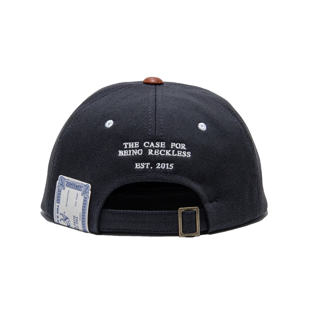 THE H.W.DOG&CO. 2 TONE LEATHER COTTON CAP