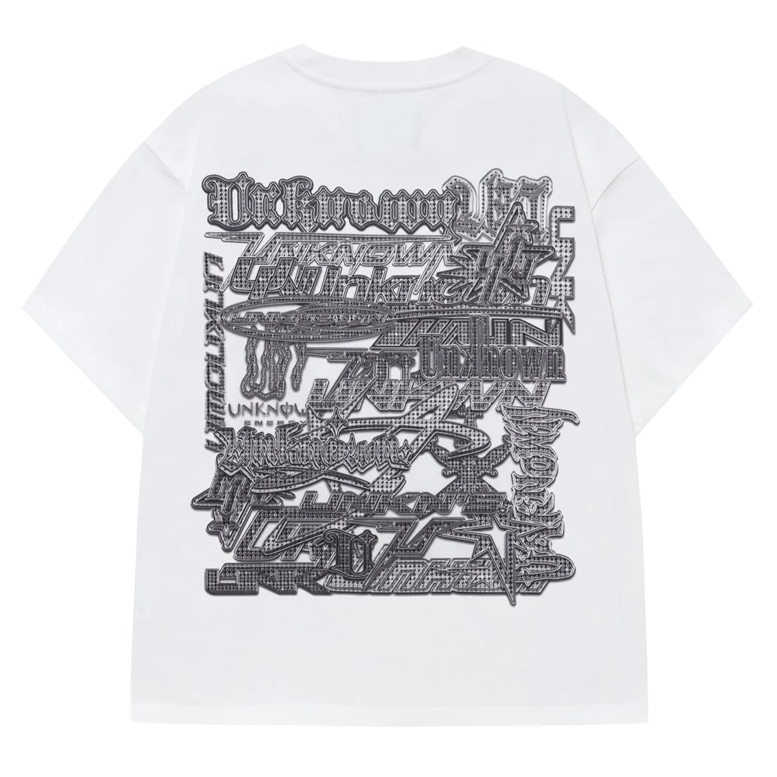UNKNOWN LONDON Multi Logo Iced Out Tee