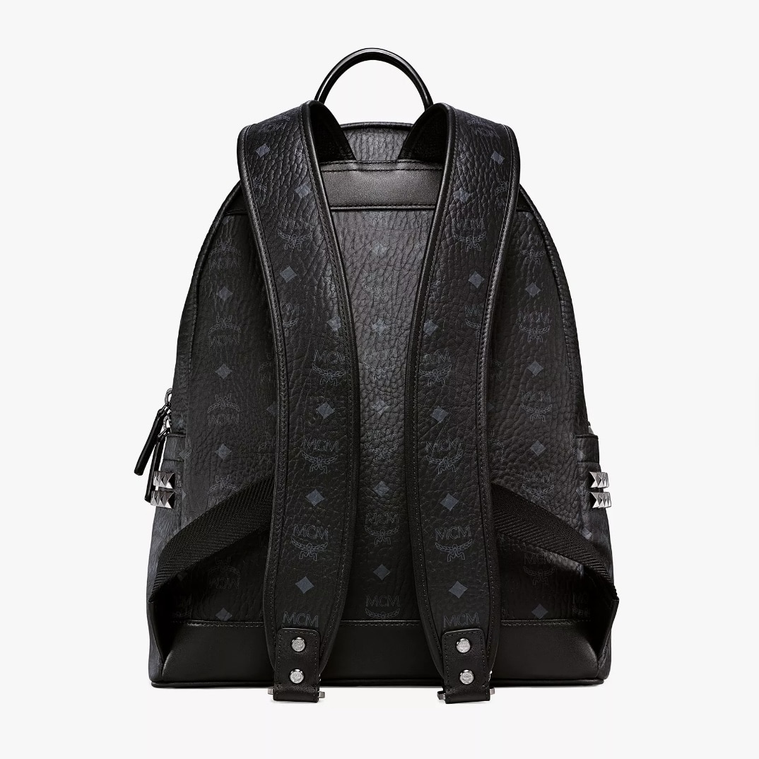 MCM Stark Side Studs Backpack Medium Black Medium