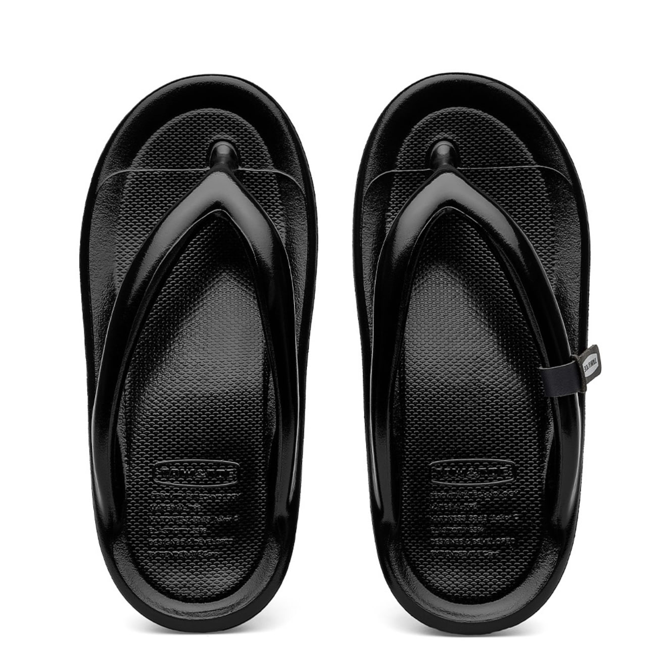 TAW&TOE 25ss "Zerovity Flip Flop OG" Glossy Black Glossy Black M(25cm)