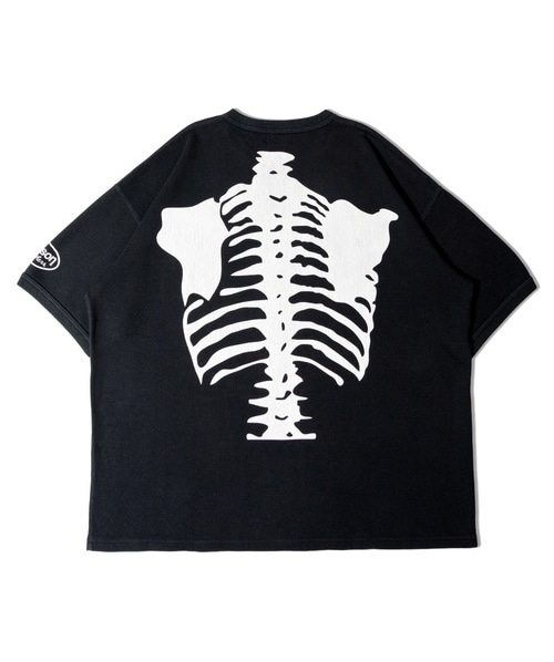 VANSON "Skelton Bones Thermal Tee" Black Black S
